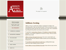 Tablet Screenshot of addisonawning.com